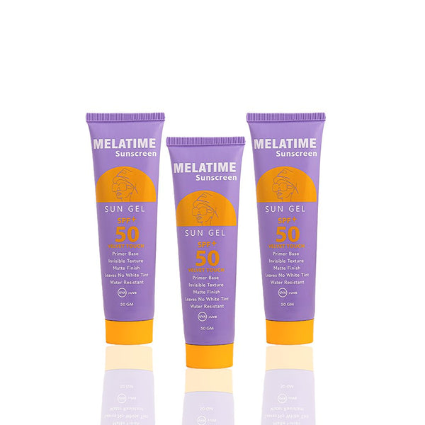 ميلاتايم صن سكرين جل بعامل حماية +SPF 50 ( ٣ قطع ) 