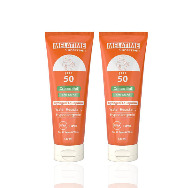 ميلاتايم كريم چل واقي شمس بحماية عالية +SPF 50 ( قطعتين) 
