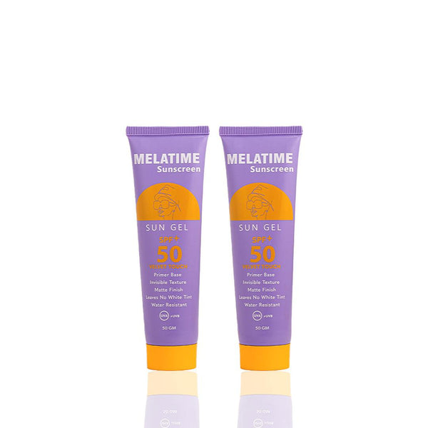 ميلاتايم صن سكرين جل بعامل حماية +SPF 50 ( قطعتين )